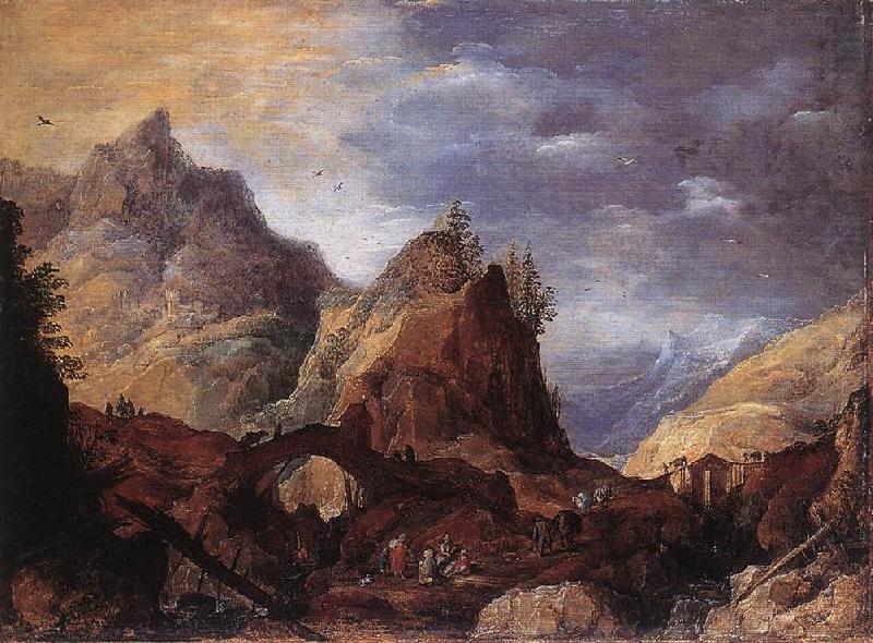 Mountain Scene with Bridges gs, MOMPER, Joos de